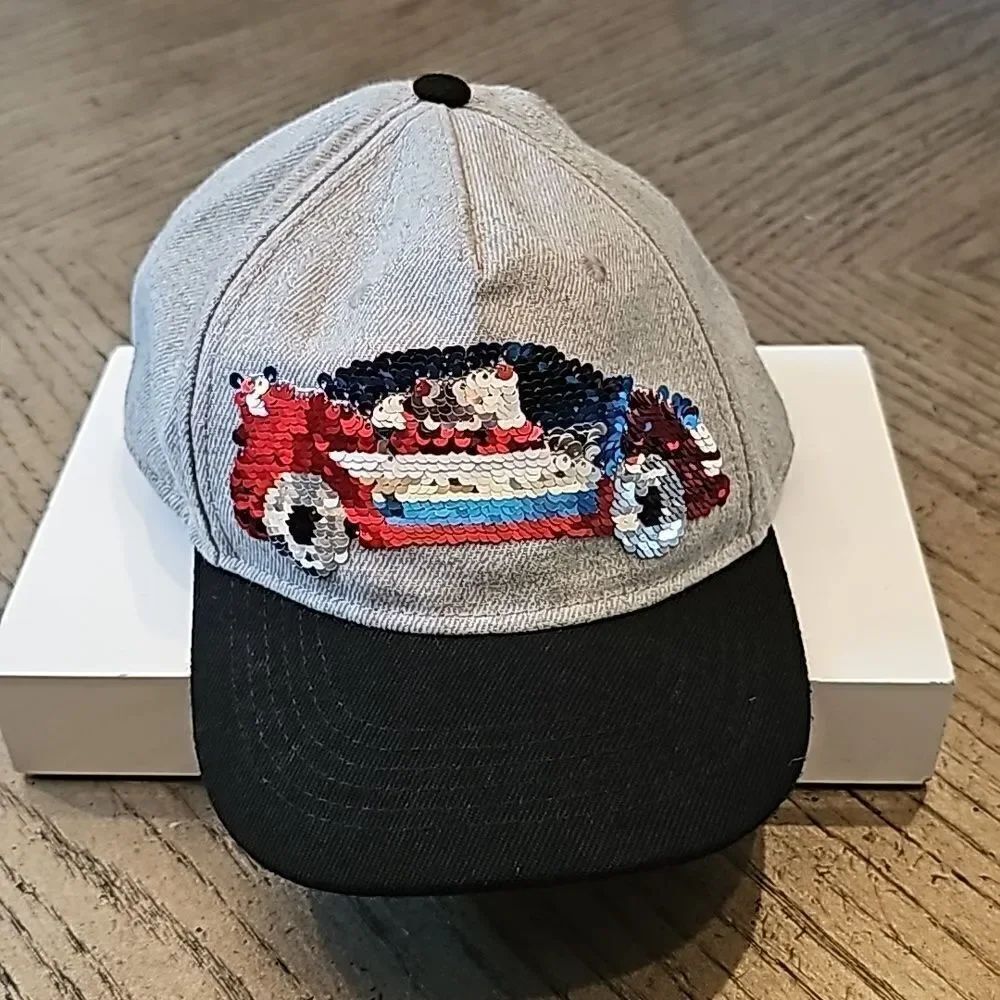 Car sequin hat H&M size 3-4Y